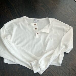 Princess Polly long sleeve white top!